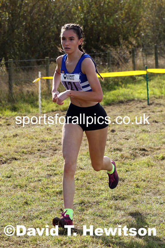 Womens under-17s and under-20s 2021 North Eastern Harrier League, Druridge Bay. Photo: David T. Hewitson/Sports for All Pics